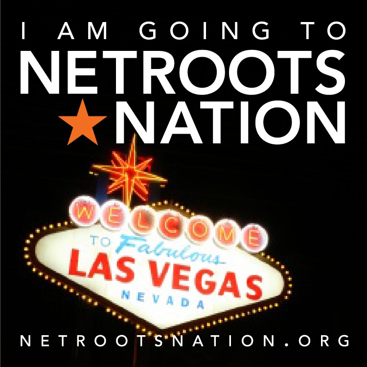 Netroots Nation logo: I'm going to vegas