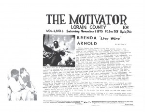 ​Photo description: The Motivator, a community newspaper article profiling Tara's mom, Brenda Conley as the only female Installer-Repairperson for the Elyria Telephone Company Mid-Continent System. November 1, 1975.