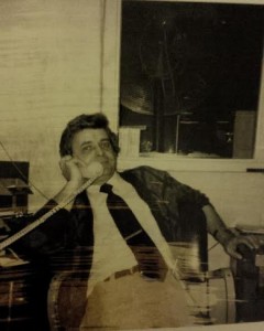 ​Photo description: Photo of Tara's dad, James Conley in his office at General Motors. Late 1970s. 