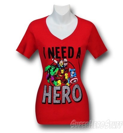 "I need a hero" t-shirt