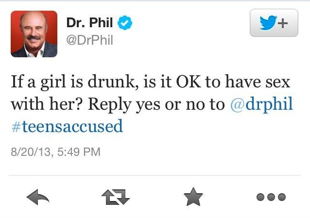 Dr. Phil's tweet