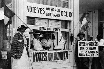Women's suffrage vote