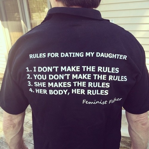rules for dating my daughter t-shirt