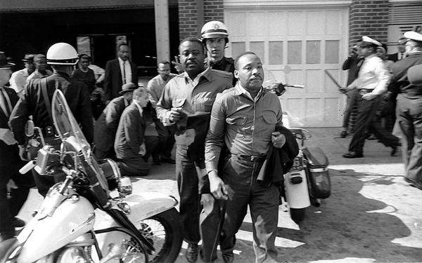 MLK getting arrested