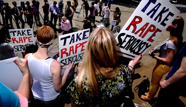 take rape seriously protest signs