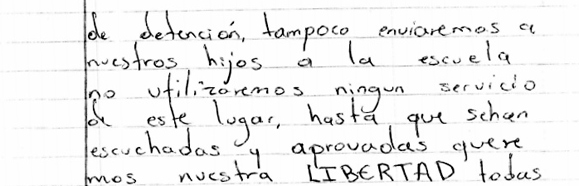 image of handwritten letter in spanish