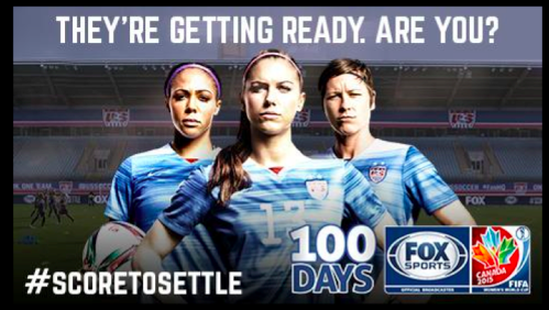 Fox ad for the new women's soccer season