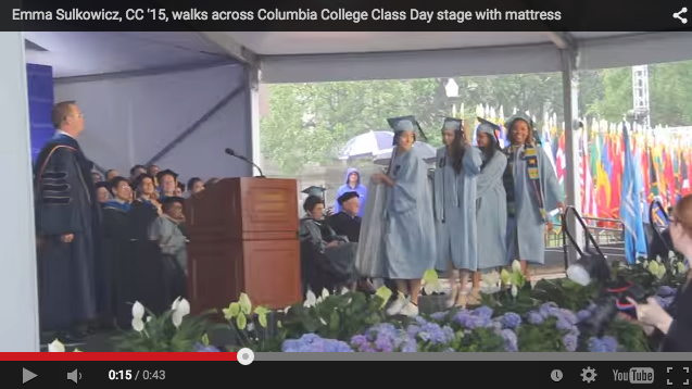 screenshot of video of emma getting diploma