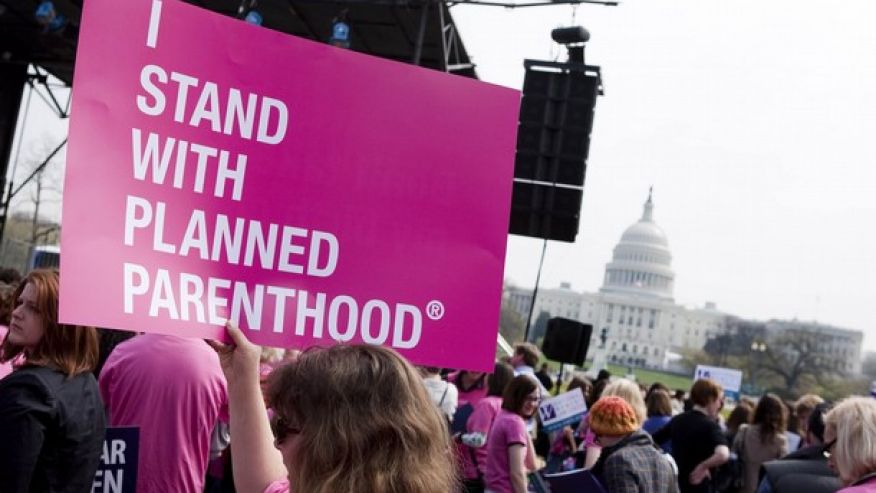 I stand with Planned Parenthood sign