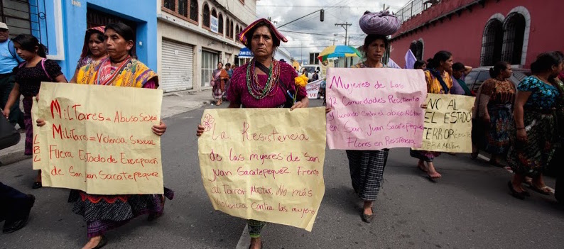 women march guatemala